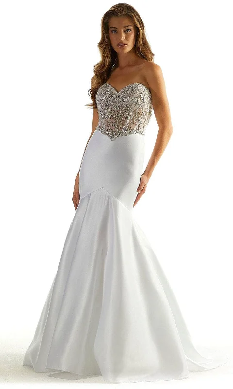 Classic Women's Apparel Flash Sale Starts Mori Lee 49090 - Rhinestone Embellished Strapless Prom Gown