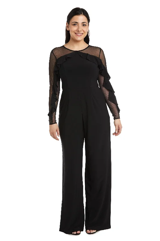 Women's Contemporary Clothing Budget Saver R&M Richards 2308P Long Sleeve Petite Jumpsuit Sale