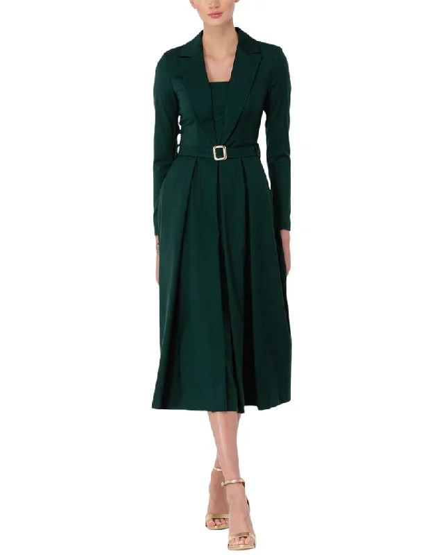 Women's Versatile Apparel High End Designer Brands Discount BGL Wool-Blend Midi Dress