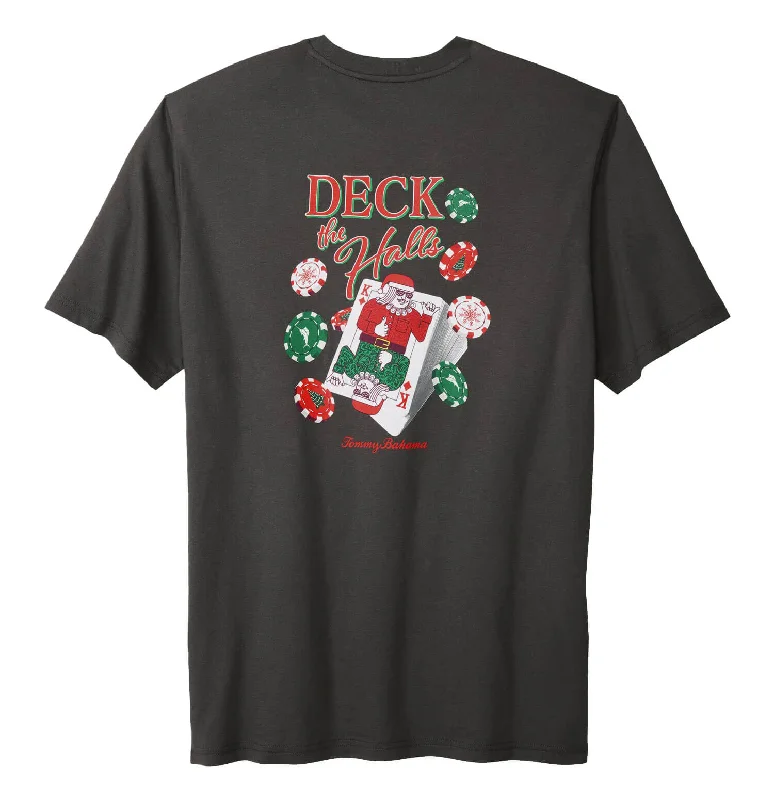 Women's High-End Clothing Effortless Everyday Wear Tommy Bahama Deck The Halls T-Shirt - Coal