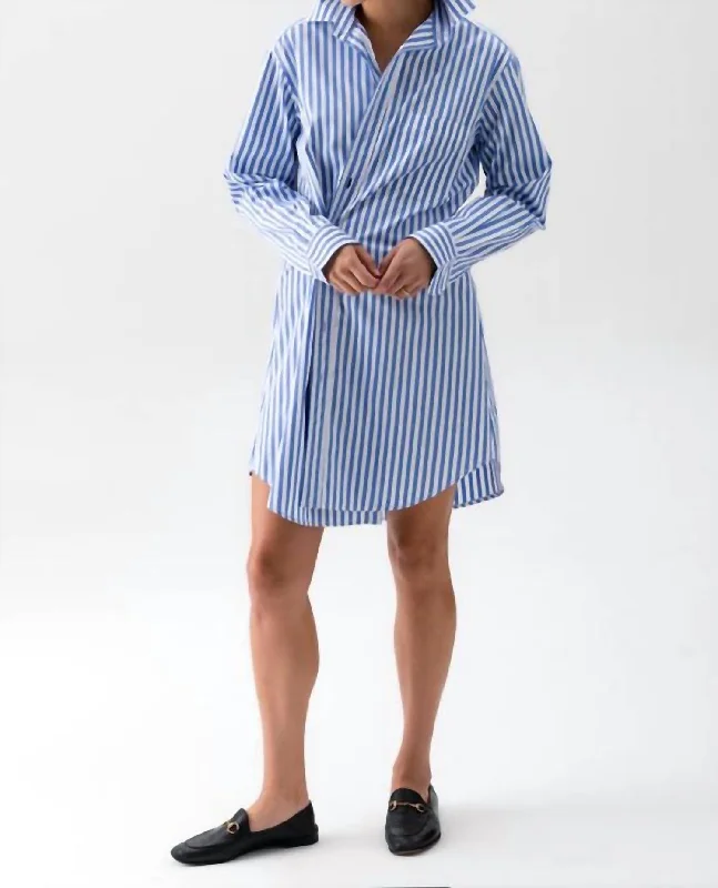 Women's Apparel Trendsetting Threads The Mini Dress In Riviera Stripe