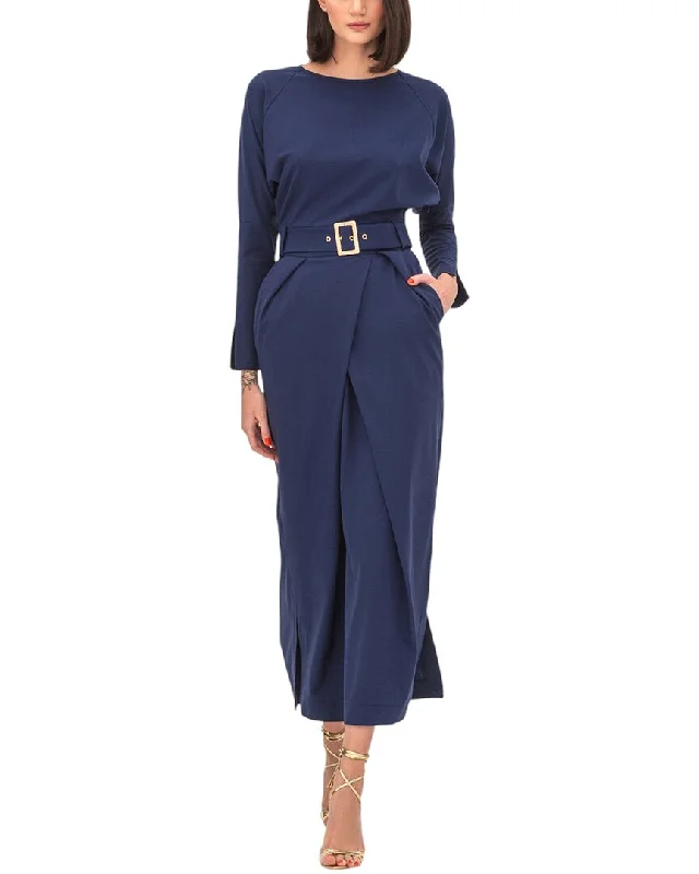 Women's Activewear Garments Hot Styles BGL Wool-Blend Midi Dress