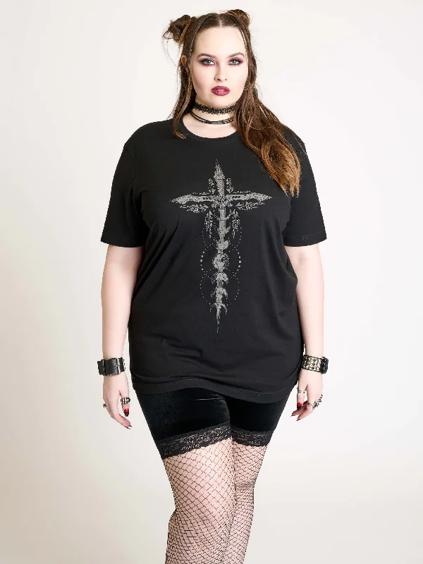 Women's Trendy Clothing Special Offer For You Crucifix T-shirt