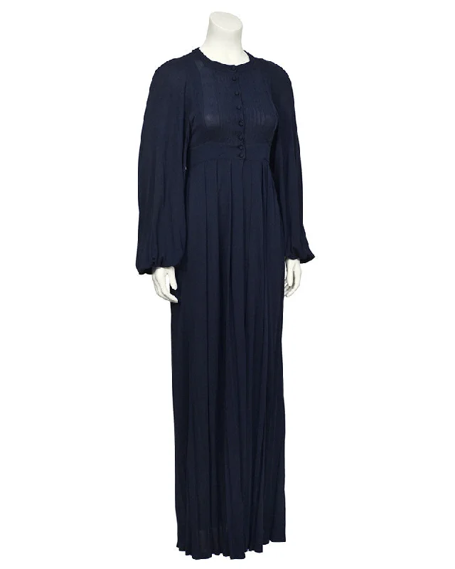 Women's Comfy Loungewear Outfit Popular Collection Navy Rayon Jersey Maxi Dress