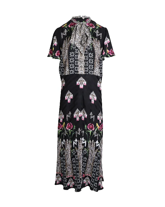 Women's High-Fashion Apparel Eco Friendly Fashion Sale Temperley London Flux Midi Dress in Black Viscose