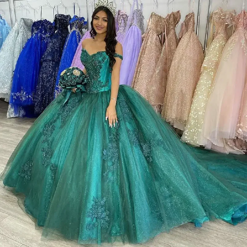 Women's Holiday Apparel Limited-Time Offer Vestidos De Quinceañera Sweetheart Ball Gowns For Sweet Girl Beading Sequin Beading Appliques Lace Quinceanera Dresses