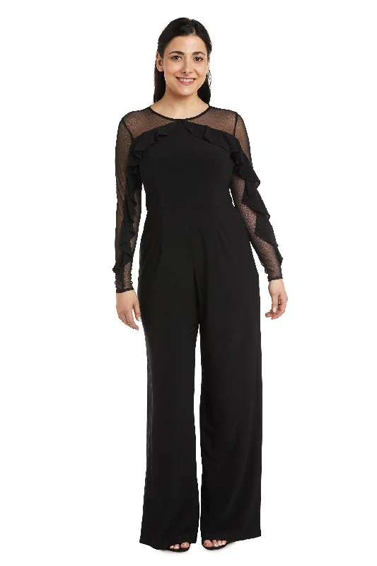 Comfortable Outfit For Women Flash Sale Fever R&M Richards 2308P Long Sleeve Petite Jumpsuit