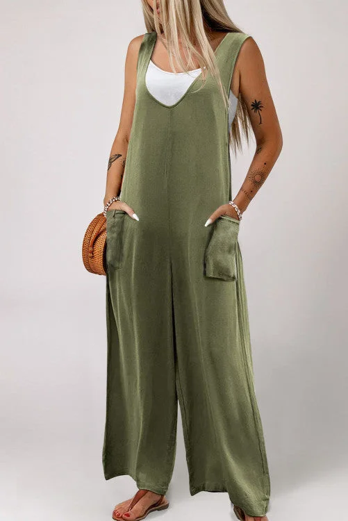 Sustainable Women's Apparel Great Prices On Feminine Styles Tank Jumpsuit with Pockets