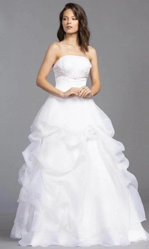 Charming Women's Outfit For Special Occasions Seasonal Trends Aspeed Bridal - LH039 Strapless Ruffled Bridal Dress