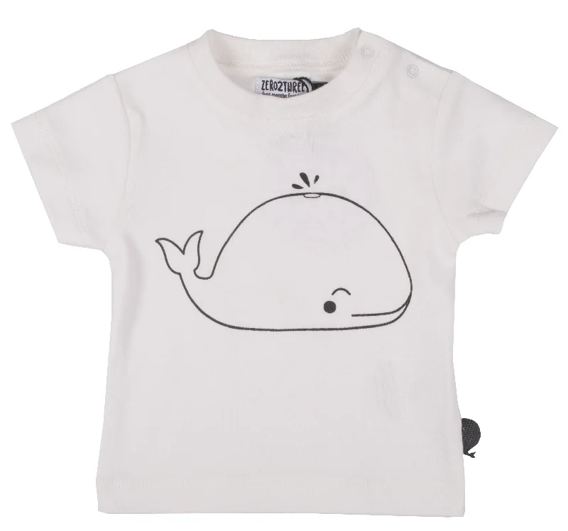 Women's Contemporary Apparel Limited Time Special Offer Zero2Three White Whale T-Shirt