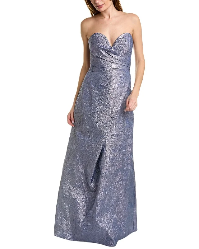 Women's Versatile Apparel End - Of - Month Blowout Rene Ruiz Strapless Hand Draped A-Line Ballgown