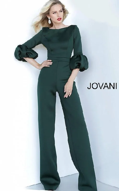 Women's Fashionable Clothing Sets Flash Sale Jovani 1227 Long Sleeve Formal Evening Jumpsuit