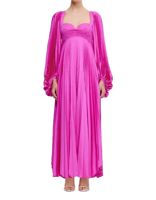 Affordable Women's Apparel Popular Collection Elkington Midi Dress In Fuchsia