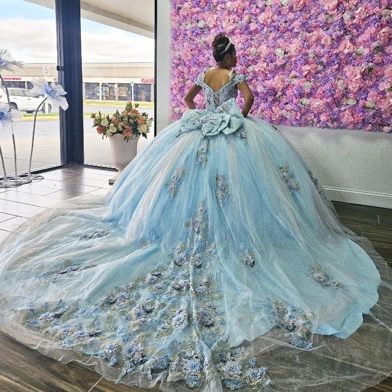 Women's Comfy Attire For Lounging Chic Trends Unveiled Sky Blue Quinceanera Dresses Sweet 15 16 Birthday Party Gown