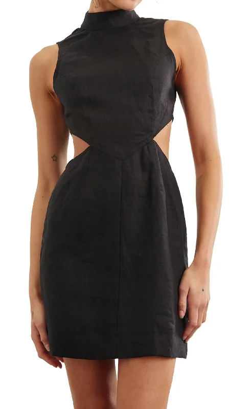 Women's Occasion Wear Clothing Essentials On Sale Virtue Mini Dress In Noir