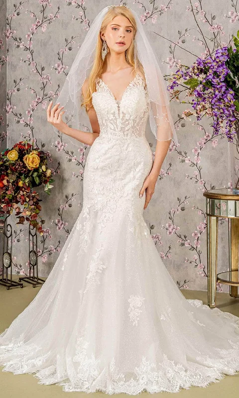 Vintage Clothing For Women Get The Latest Trends GLS by Gloria Bridal GL3487 - Embroidered Mermaid Bridal Gown