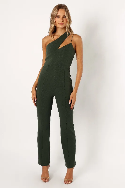 Women's Romantic Outfit Special Offers Angelus Jumpsuit - Emerald