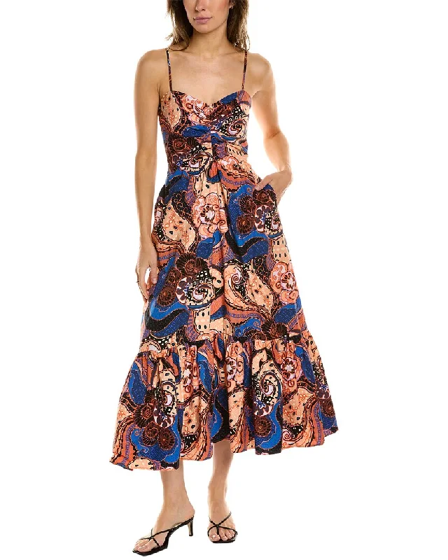 Women's Vintage-Inspired Outfit Holiday Glam A.L.C. Lilah Midi Dress