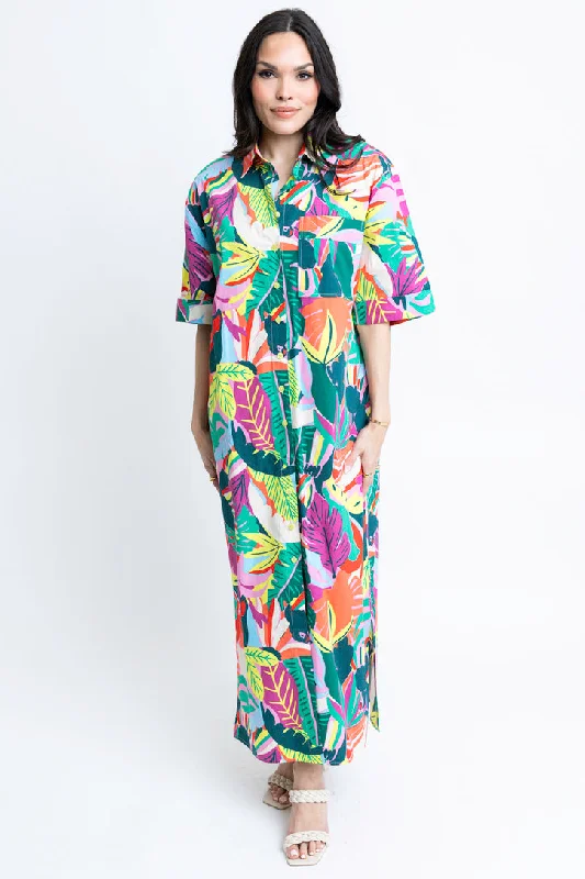 Women's Stylish Professional Apparel Get The Latest Trends Birds of Paradise Shirt Maxi Dress