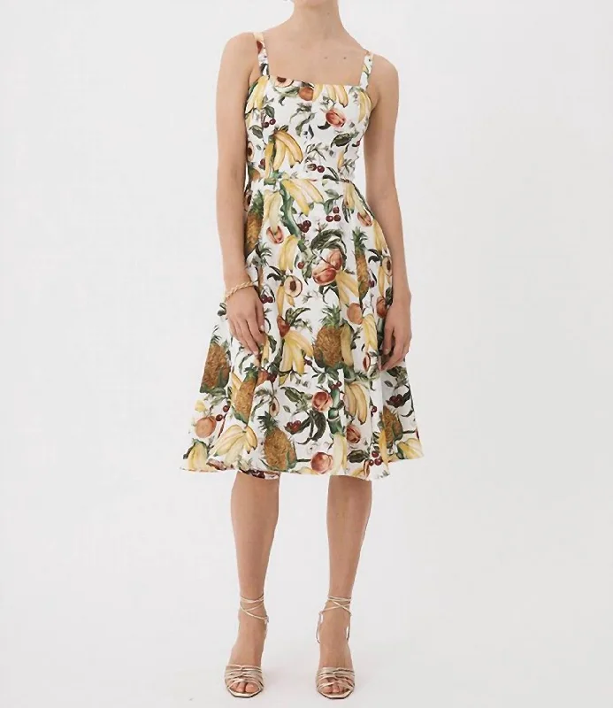 Women's Seasonal Clothes Discover Now Bustier Midi Dress In Tropicana