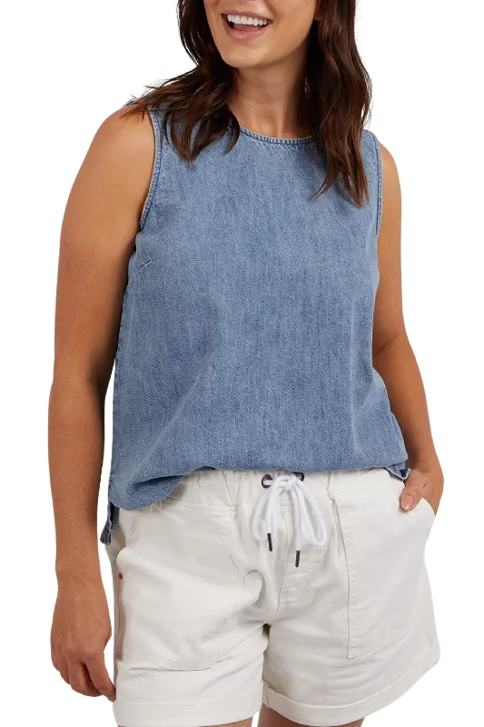 Elegant Women's Attire Women’S Urban Fashion CURTIS CHAMBRAY TANK - 81D1413