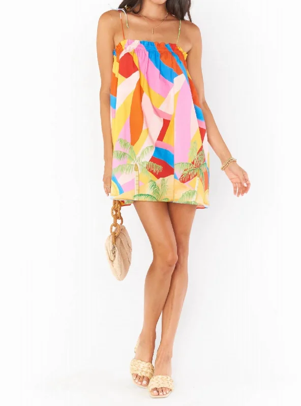 Women's Work Outfit Fast Fashion Favorites Angel Mini Dress In Rainbow Key