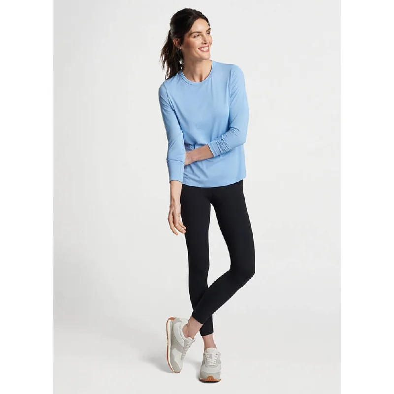 Women's Clothing Outfit Set Trendy Attire For Her Peter Millar Women's Lightweight Long-Sleeve Sun T-Shirt - Cottage Blue