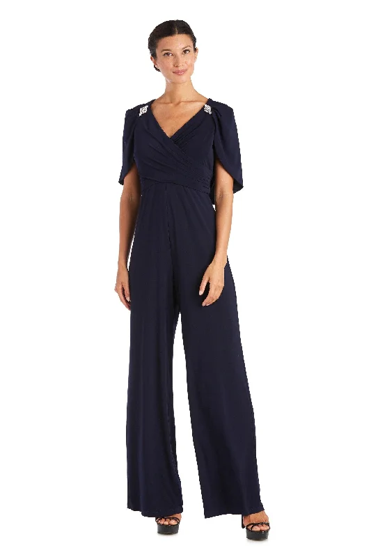 Women's Formal Event Outfit Season Transition Versatile Wear Clearance R&M Richards 2460 One Piece Jumpsuit Sale