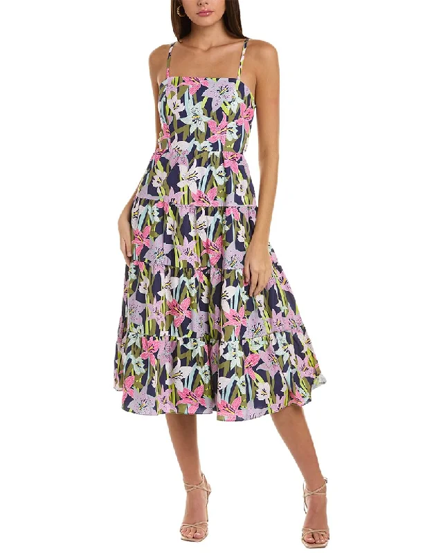 Women's High-Fashion Outfit Trend Setting Wardrobe Hutch Simpson Midi Dress