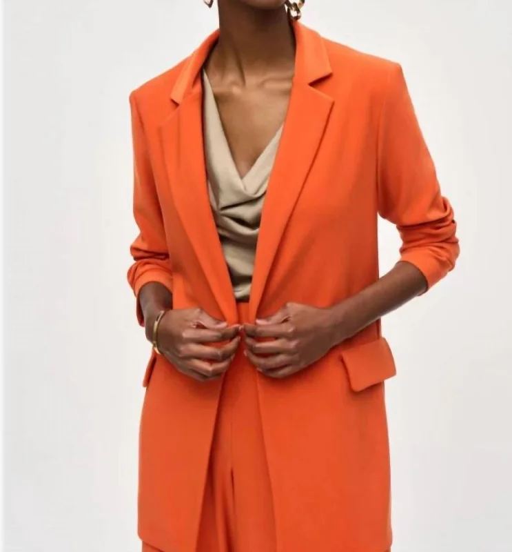 Women's Luxury Apparel Summer Deals Blazer In Lava