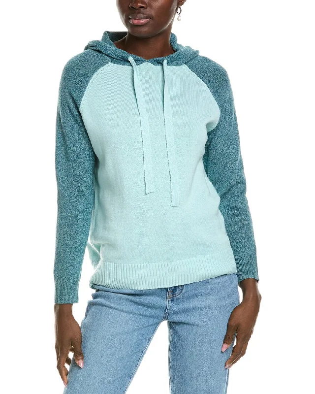 Women's Relaxed Clothes Beat The Heat In Tropical Styles 27 Miles Malibu womens  Raglan Cashmere-Blend Hoodie, xs, Grey