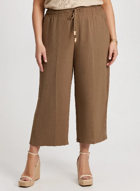 Women's Clothing And Garments Sets Score Big On Glamorous Red - Carpet Styles Wide Leg Capris