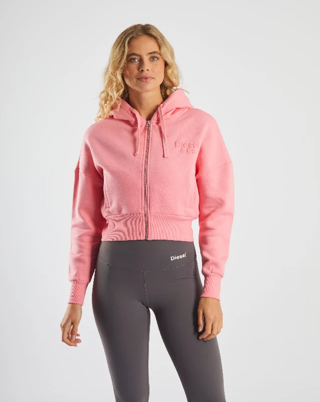 Women's Activewear Attire Season Sale Dita Zipper Pink Blush