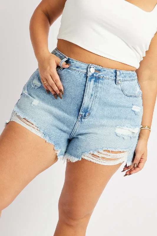 Fashion-Forward Women's Clothing Hot Brand Discounts Denim Relaxed Shorts High Rise