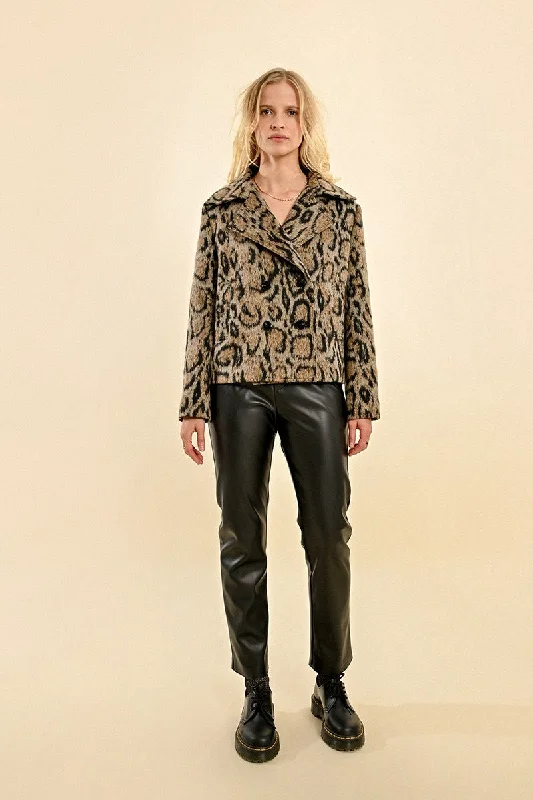 Women's Plus-Size Garments Special Occasion Wear Molly Bracken Animal Print Jacket