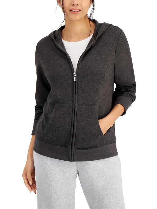 Fashionable Women's Clothes Save On Classic Elegant Styles Womens Heathered Fleece Zip Hoodie