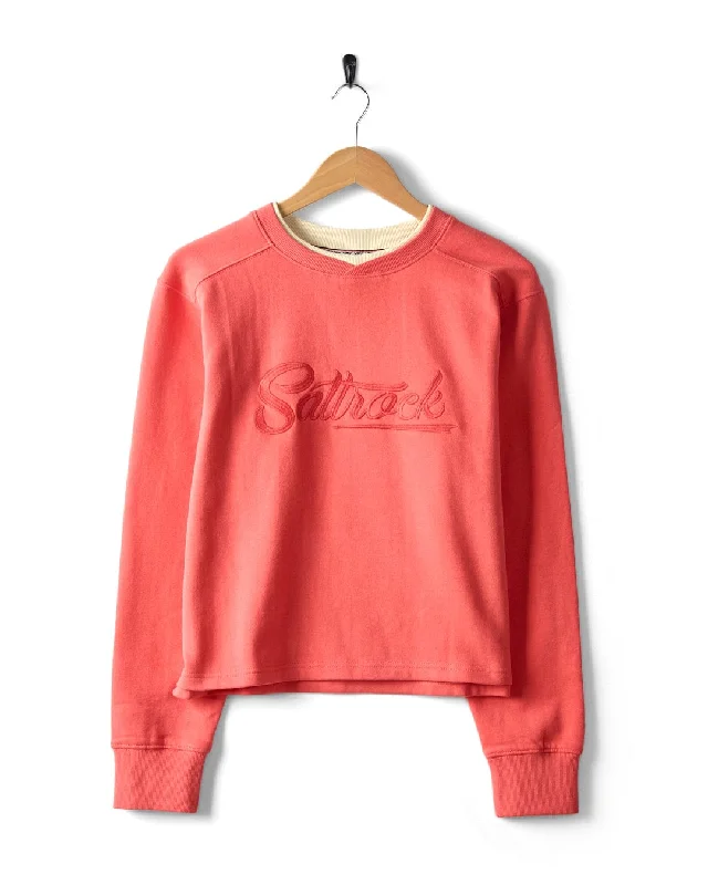 Modern Women's Clothes Flash Deals Prem Trademark  - Womens Sweat - Coral