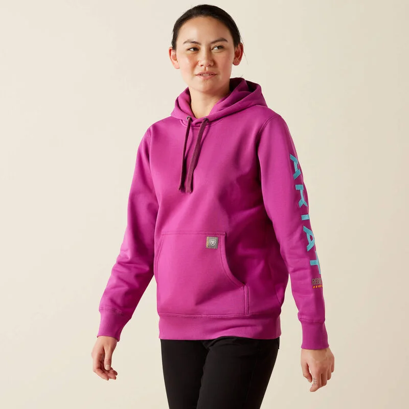 Women's Transitional Garments Timeless Elegant Women's Graphic Hoodie, Willowherb/Maui Blue