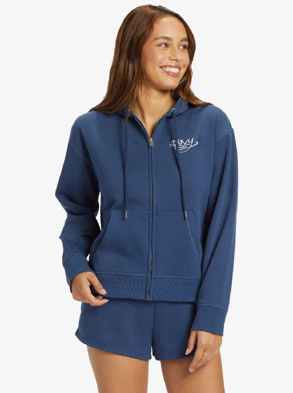 Women's Clothing Apparel Sets Seasonal Trend Evening Hike Zip Up Hoodie - Naval Academy