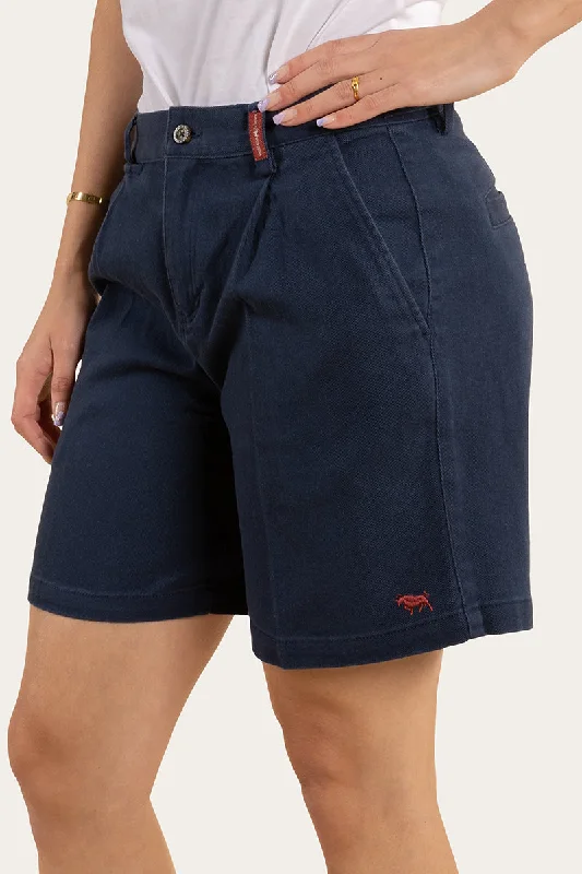 Affordable Luxury Women's Garments Anniversary Sale Parkes Womens Heavy Weight Work Short - Dark Navy