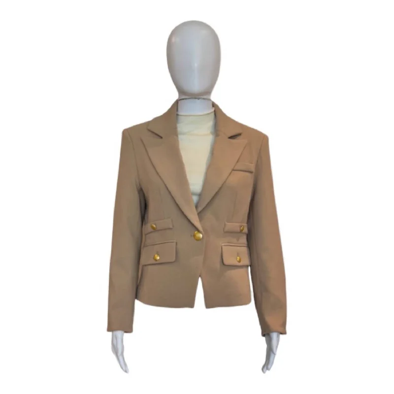 Plus-Size Women's Garments Top Brand Discounts Bridgette Blazer In Camel