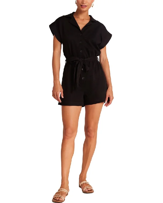 Stylish Women's Garments Chic Allure Bella Dahl Brooke Notched Collar Romper