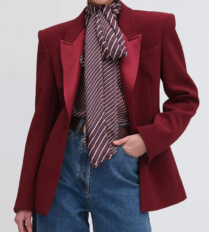 Women's Effortless Casual Outfit Trendy Styles Candace Blazer In Oxblood