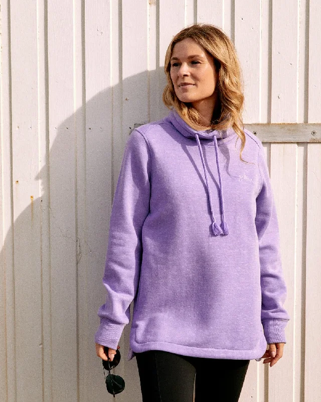 Women's Functional Apparel For Outdoor Activities Classic Timeless Elegant Style Harper - Womens Longline Pop Sweat - Lilac