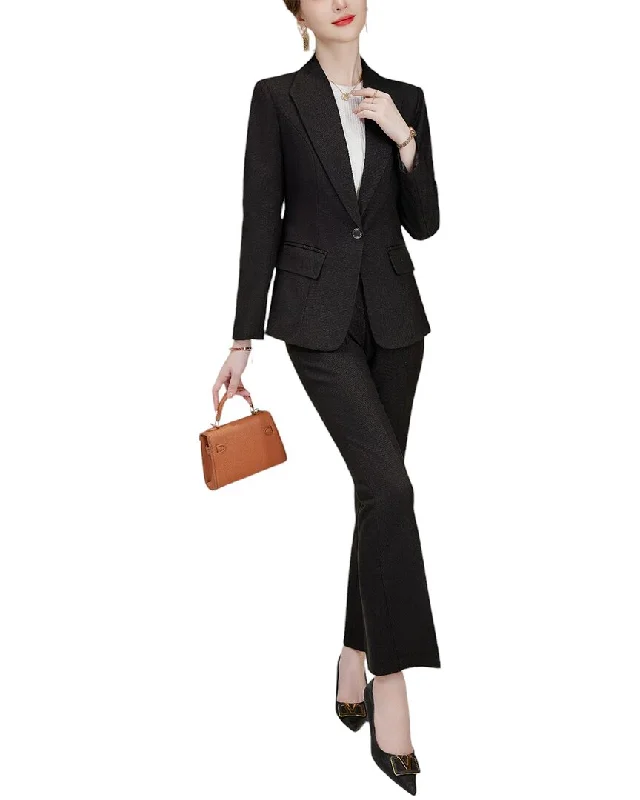 Affordable Luxury Women's Apparel Limited Time Offer Bossy Chic 2pc Blazer & Pant Set