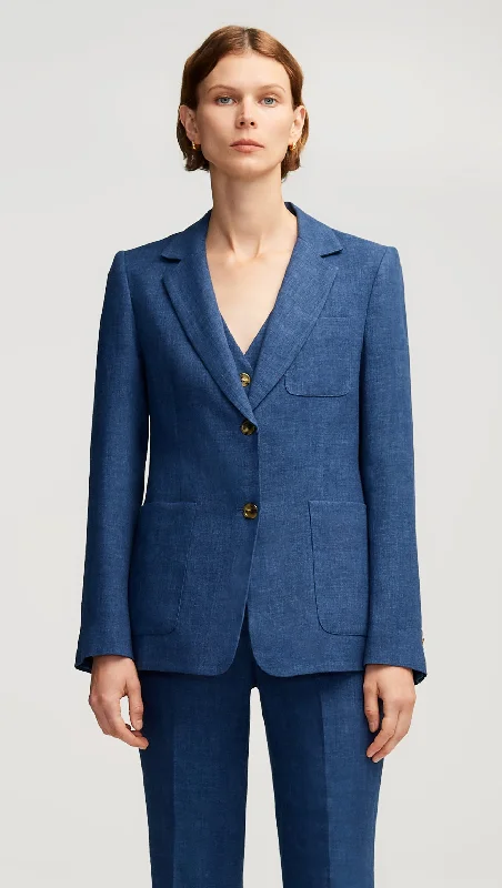 Women's Trendy Apparel Special Offers Weekend Blazer in Linen | Denim