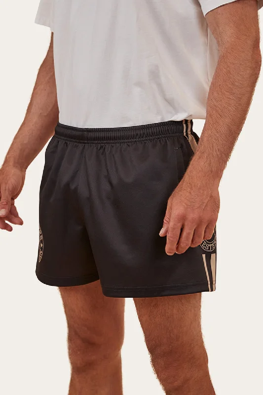 Comfortable Women's Apparel Wardrobe Update Ringers Footy Shorts - Black