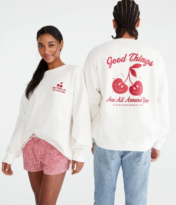 Comfortable Women's Apparel Urban Sophistication Aeropostale Good Things All Around Essentials Crew Sweatshirt