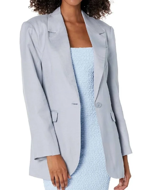 Women's Travel Outfit Set Seasonal Fashion Laudine Blazer In Blue