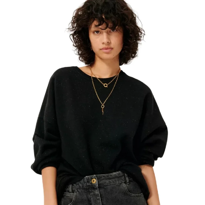 Women's Formal Event Clothing Classic Appeal Chebbi Oversized Sweater (Black Granit)